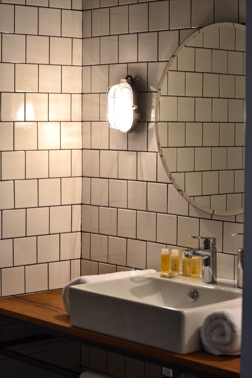 Bathrooom Sink Close Up - Fabrika Hostel Tbilisi | Packs Light