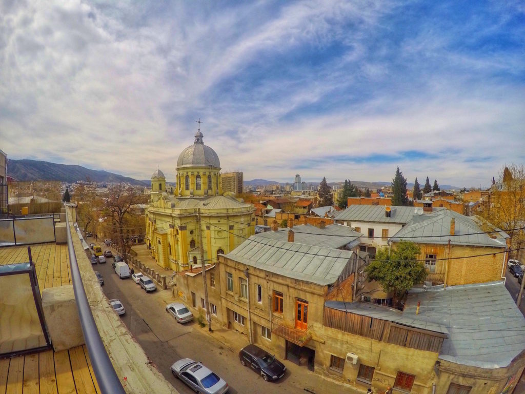 View from Suite Terrace - Fabrika Hostel Tbilisi | Packs Light