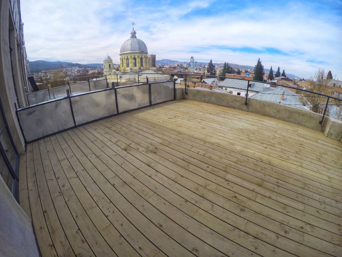 View of Terrace - Fabrika Hostel Tbilisi | Packs Light