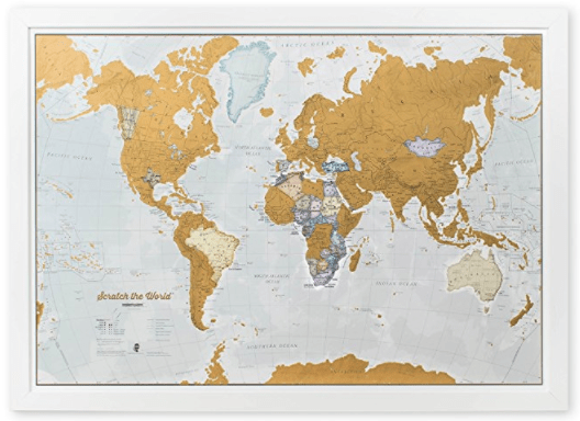 Travel Scratch Map Graduation Gift