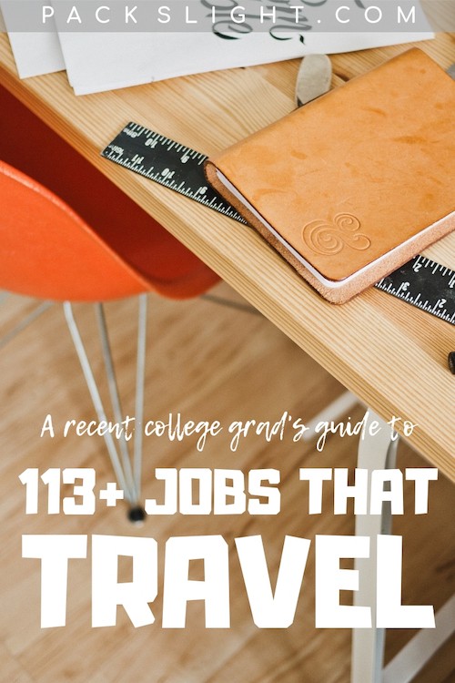 Interested in a job with freedom and flexibility but that pays enough to help pay off those student loans? Get inspiration from this list of 113+ jobs travel internationally. #jobsthattravel #internationaljobs #traveljobs #flightattendant