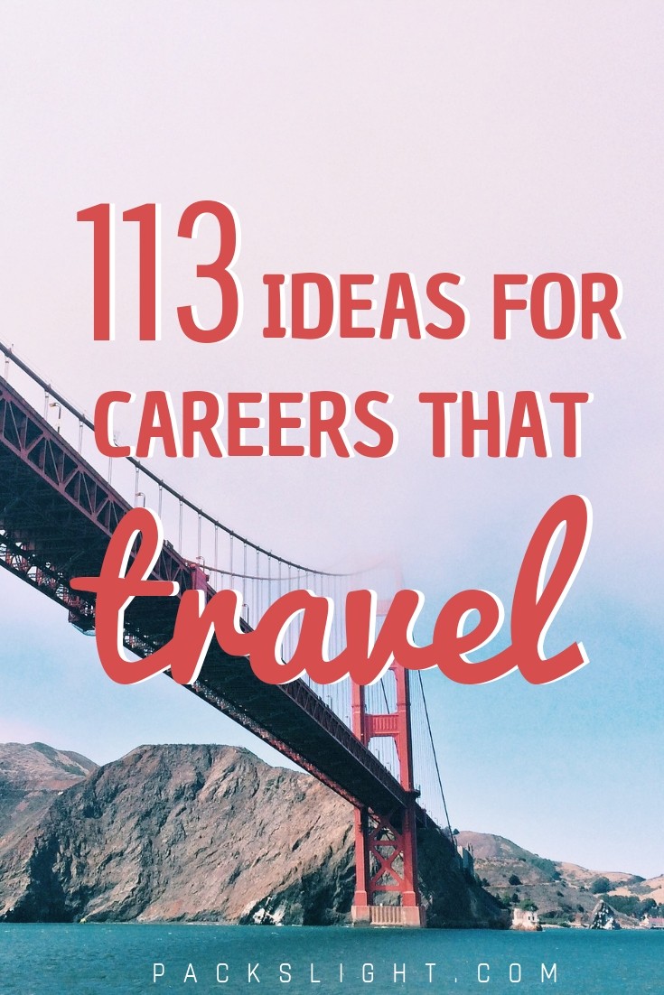 Interested in a job with freedom and flexibility but that pays enough to help pay off those student loans? Get inspiration from this list of 113+ jobs travel internationally. #jobsthattravel #internationaljobs #traveljobs #flightattendant