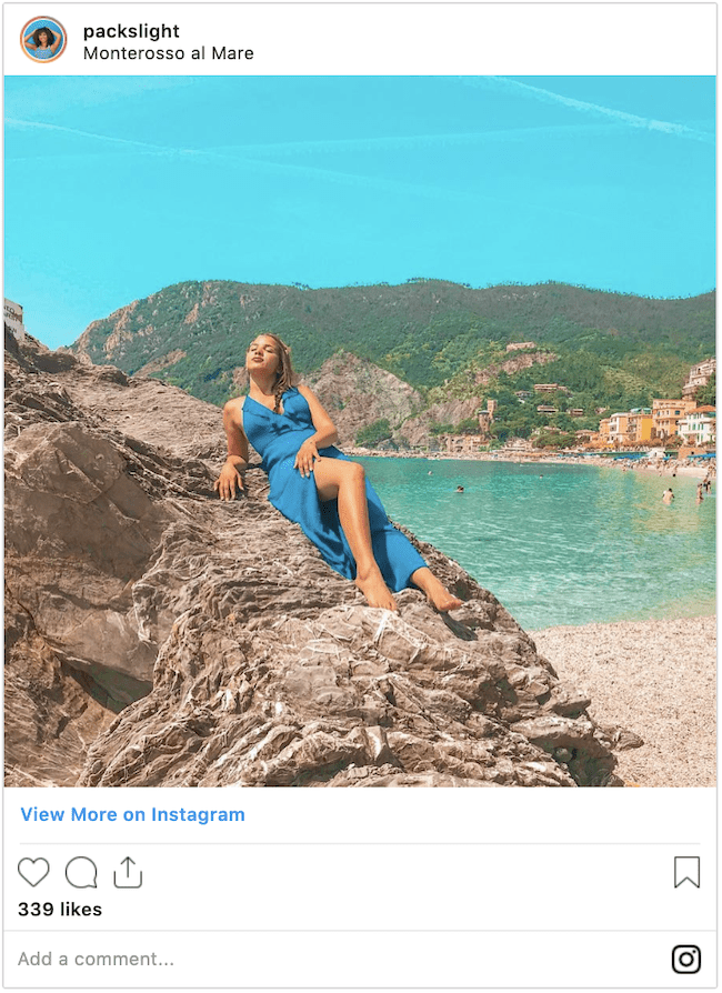 Blue Travel Dress Instagram Post Luxury for Less