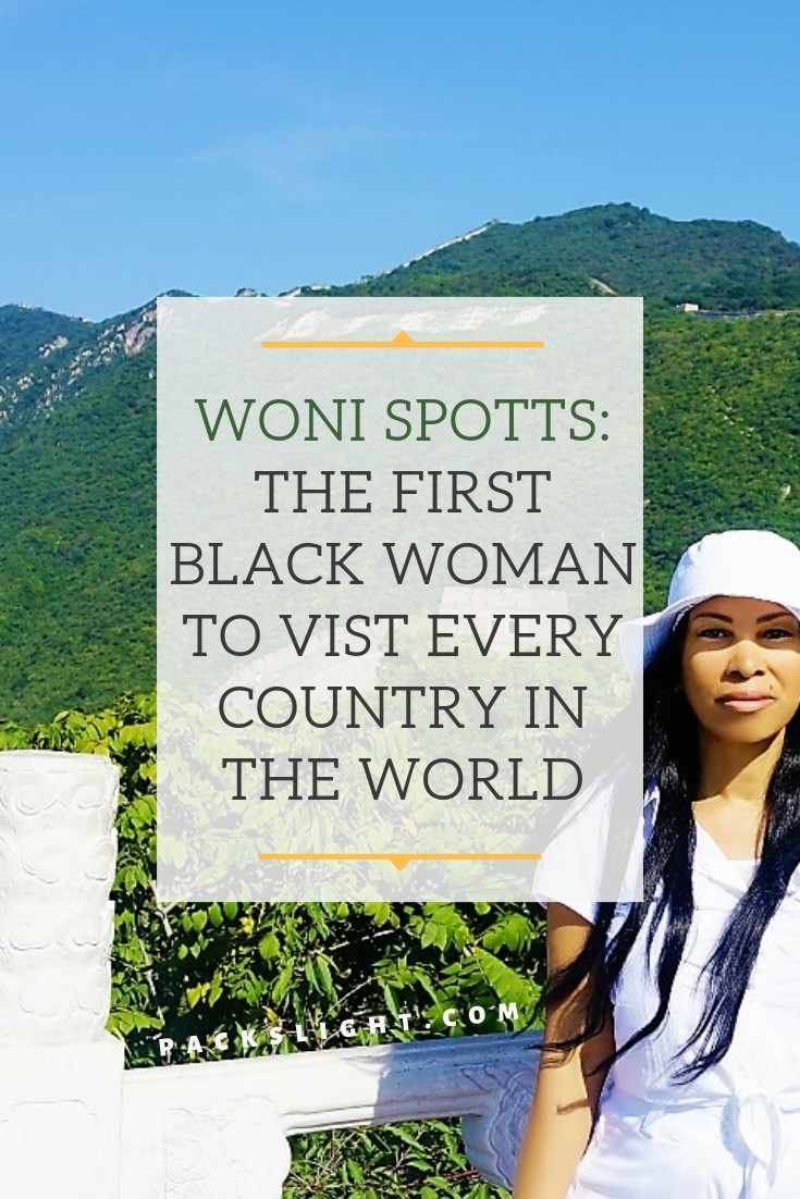 Woni Spotts in her first interview on who she is and her claim to be the very first black woman to visit every country in the world. #blacktravel #blogging #blacktravelmovement #countries #travel