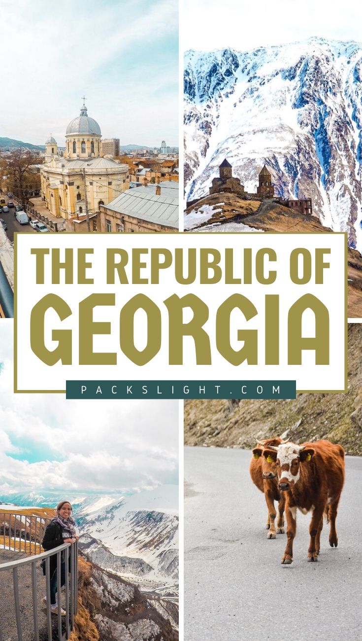 Picture s of the Republic of Georgia that will have you Googling cheap flight Tbilisi in seconds, I promise! #RepublicofGeorgia #Georgia #Tbilisi #CaucasusMountains #Travel #Europe