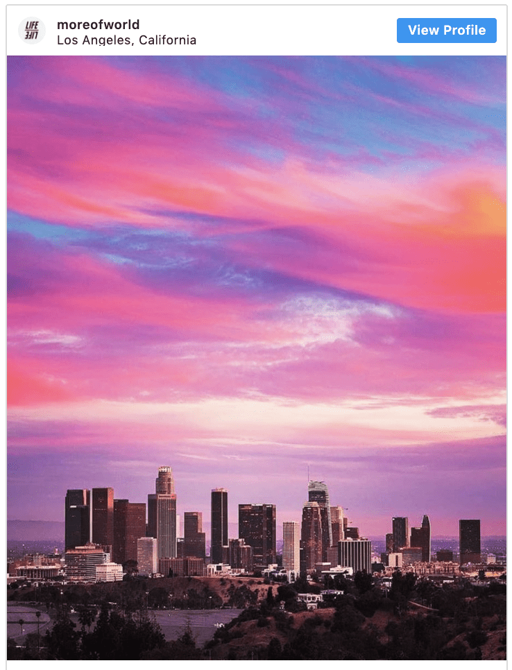 Sunset Los Angeles Skylines