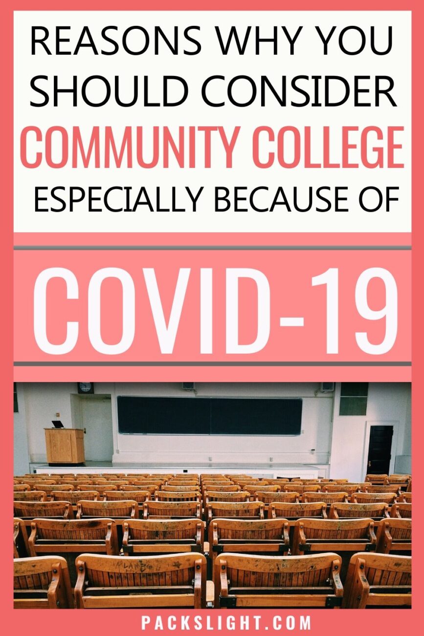 As more universities commit to online classes because of COVID-19 both high school and college students should seriously consider community college! #college #collegetips #study #finance #budgettips