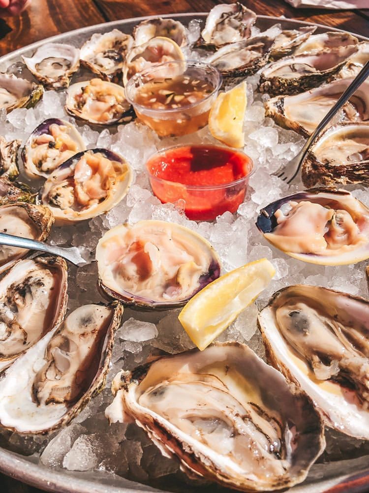 Buck-a-shuck oysters,