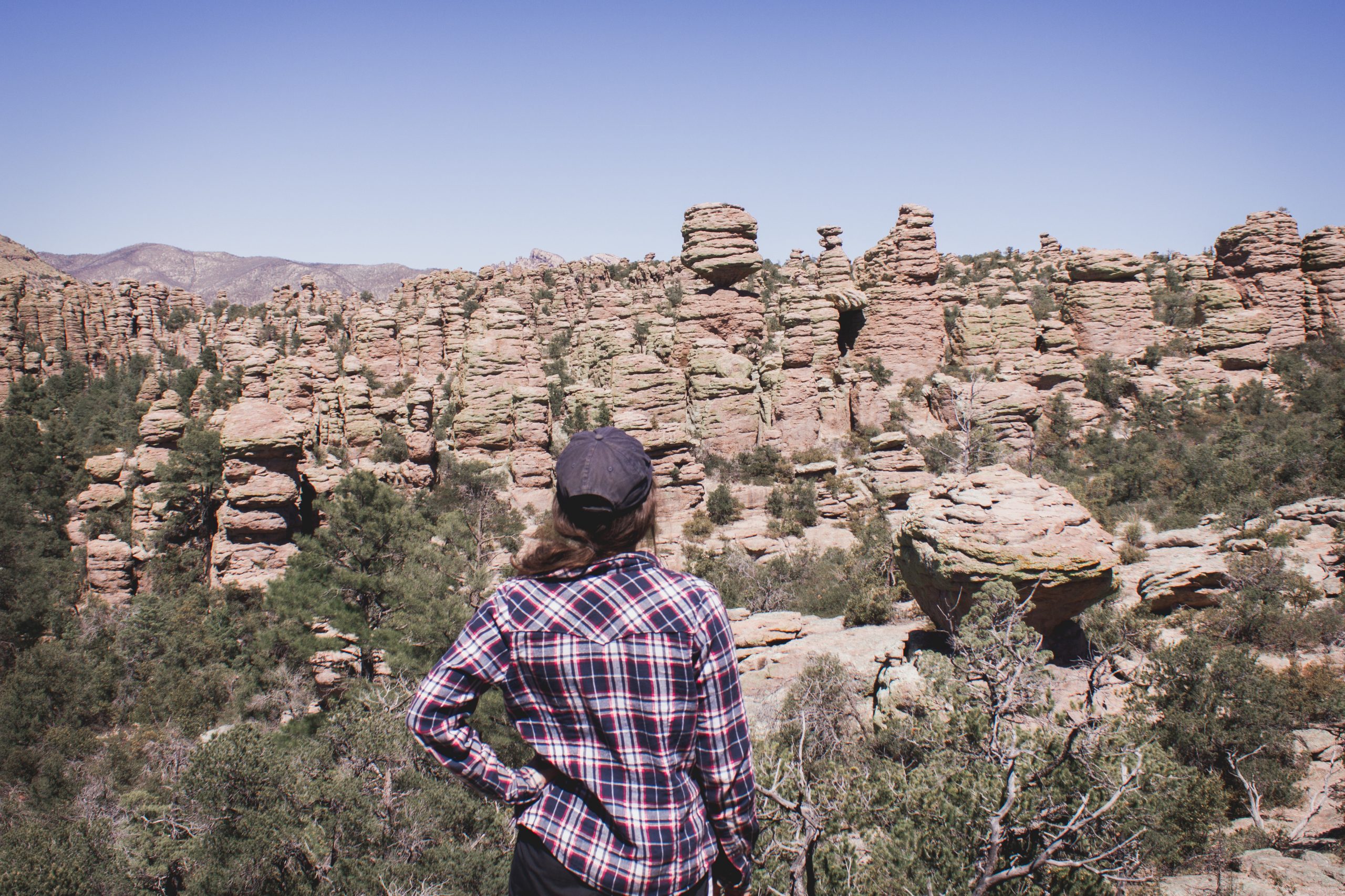 Kelsey hiking in Chiricahua, Arizona