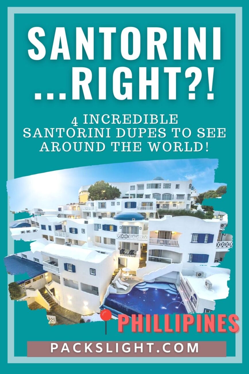 Will the real Santorini please stand up? It's hard to tell with all of these near-perfect dupes around the world. 