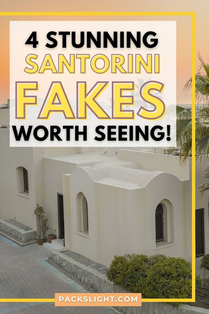 Will the real Santorini please stand up? It's hard to tell with all of these near-perfect dupes around the world. 