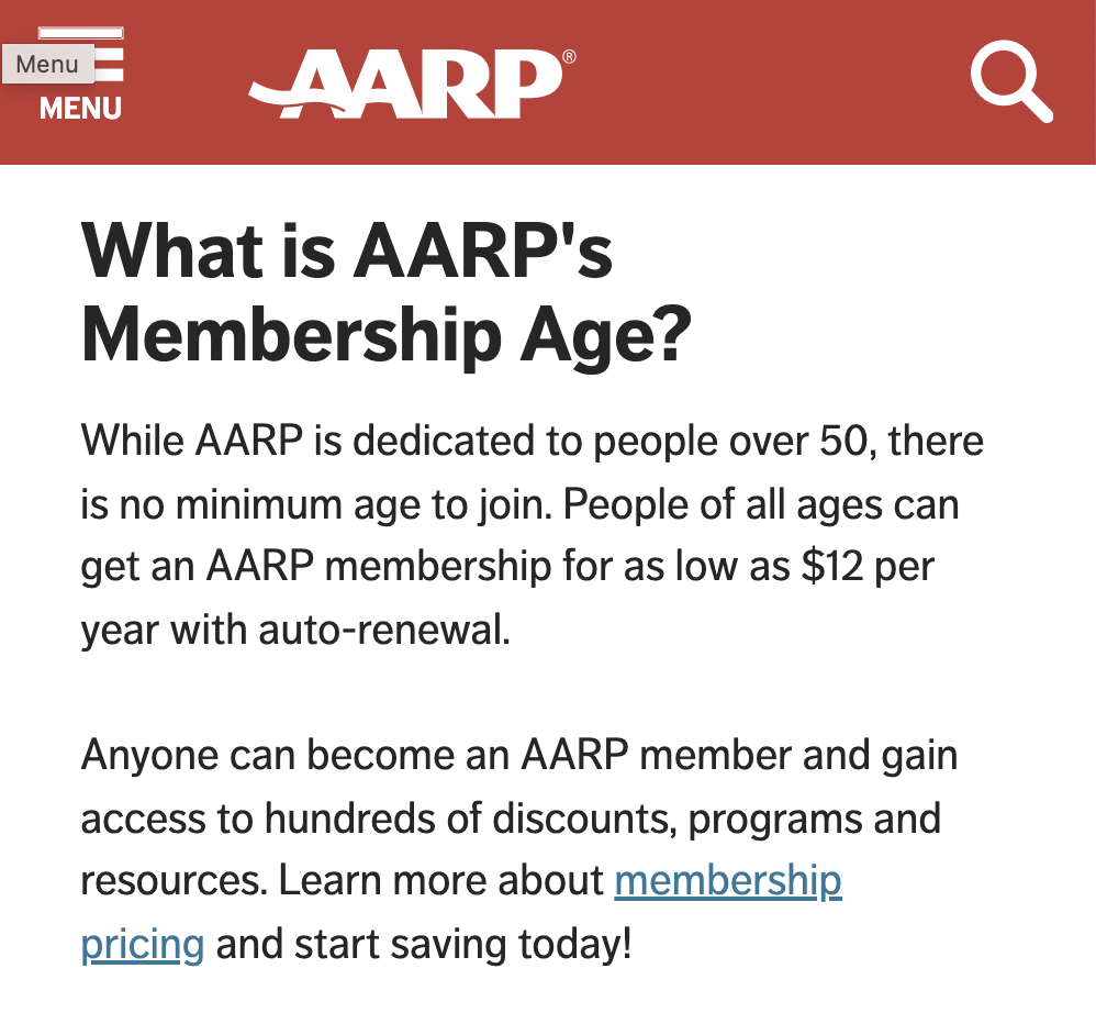 Denny's Discount Available for AARP Members