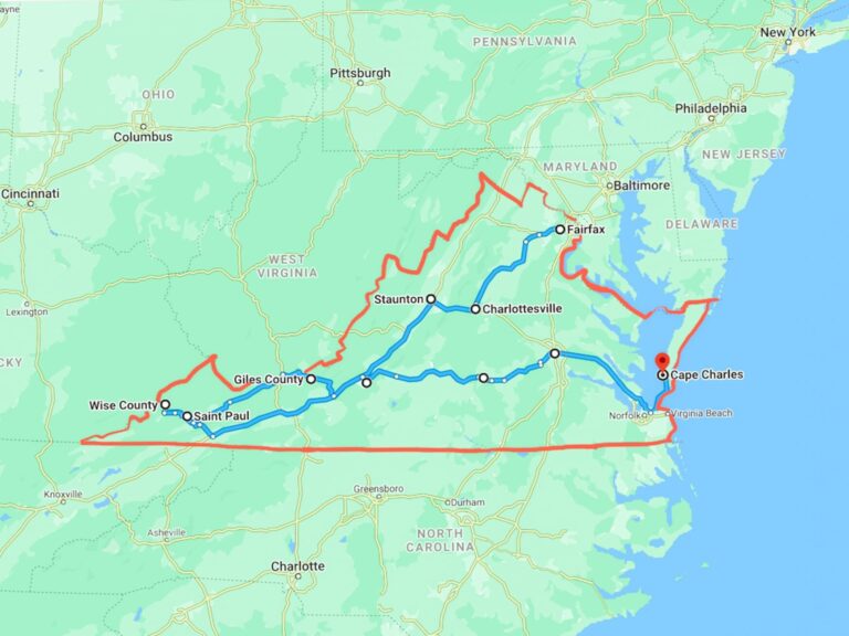 Virginia Road Trip Itinerary from Wise, to Richmond, to the Eastern Shore