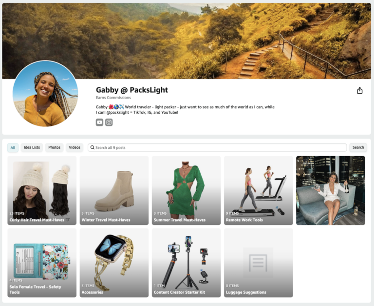 Packs Light Amazon Store