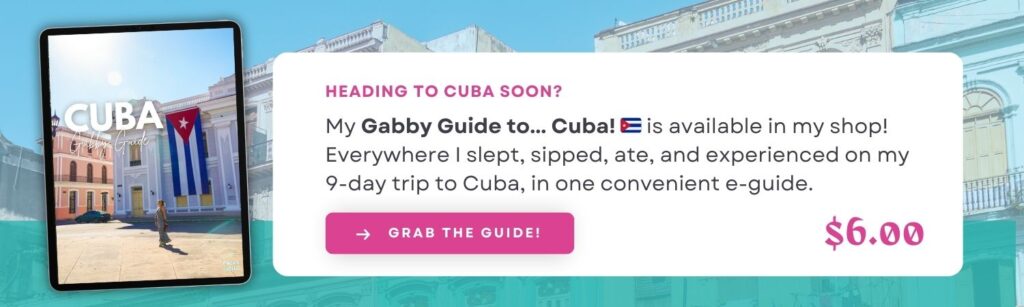 Gabby Guide to Cuba ebook promo