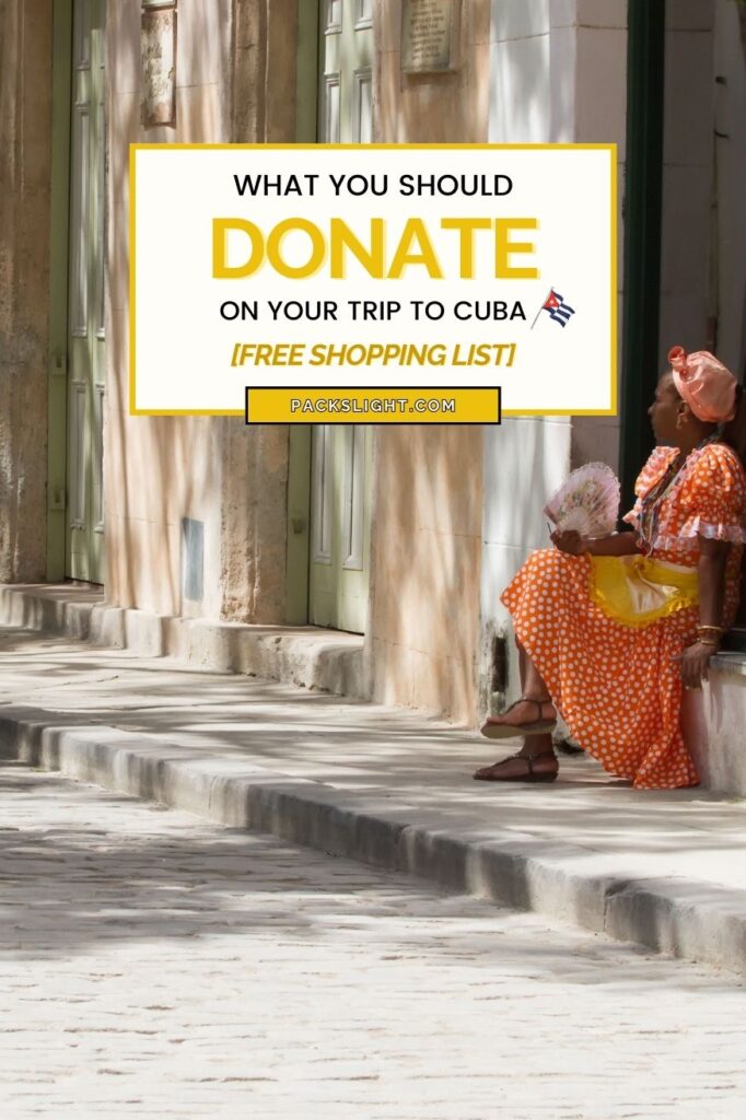 Should you bring donation gifts to Cuba? Yes! Here's a specific list of medicine, clothing, and toiletries that the Cuban people need most. #Cuba 