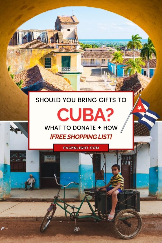 Should you bring donation gifts to Cuba? Yes! Here's a specific list of medicine, clothing, and toiletries that the Cuban people need most. #Cuba 
